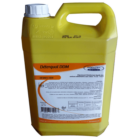 DEGRAISSANT ALIMENTAIRE DESINFECTANT HOMOLOGUE DETERQUAT DDM PUR (5L)