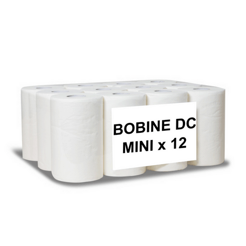 BOBINE D'ESSUYAGE OUATE PURE MINI MAINS 200FTS (x12)